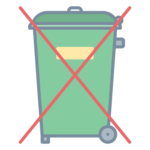 Мусорный контейнер Generic Outline Color иконка