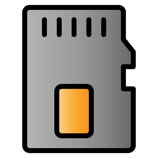 메모리 카드 Generic Outline Gradient icon