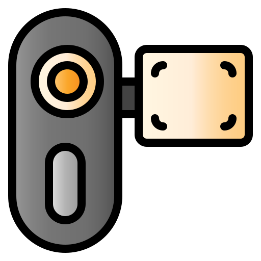 camcorder Generic Outline Gradient icon