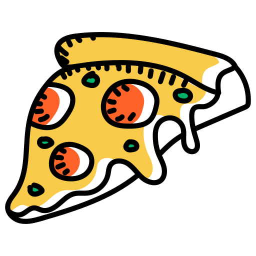 fatia de pizza Generic Hand Drawn Color Ícone