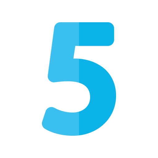 cinque Generic Flat icona
