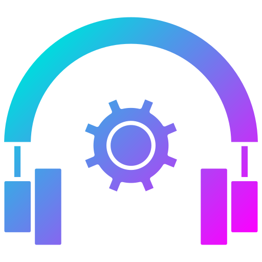 headset Generic Flat Gradient icon