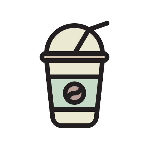 café gelado Generic Outline Color Ícone