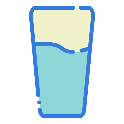 verre d'eau Generic Outline Color Icône
