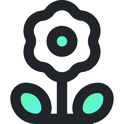 Flower Generic Outline Gradient icon