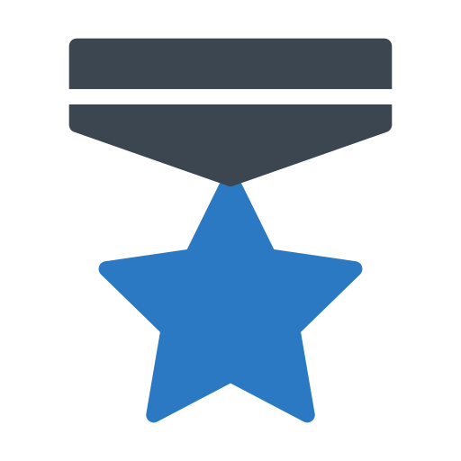 medalla de honor Generic Blue icono