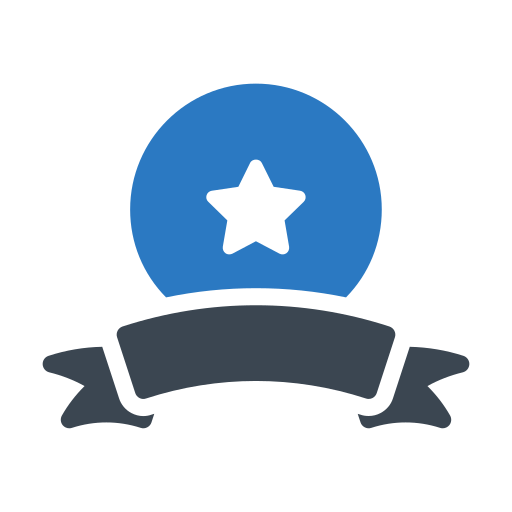 lint-badge Generic Blue icoon