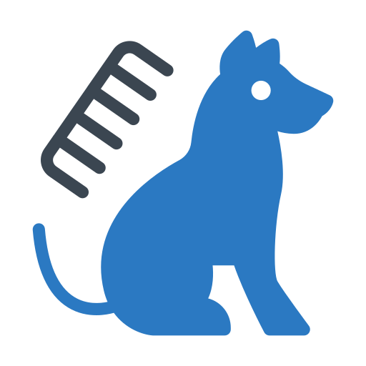 Pet grooming Generic Blue icon