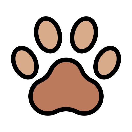 Paw Vector Stall Lineal Color icon