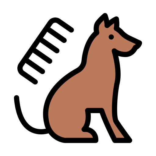 aseo de mascotas Vector Stall Lineal Color icono