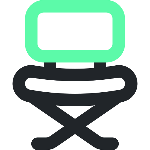 접는 의자 Generic Outline Color icon