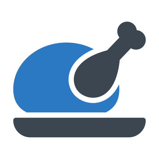 뜨거운 음식 Generic Blue icon