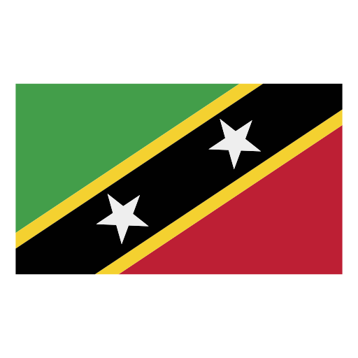 saint kitts en nevis Generic Flat icoon