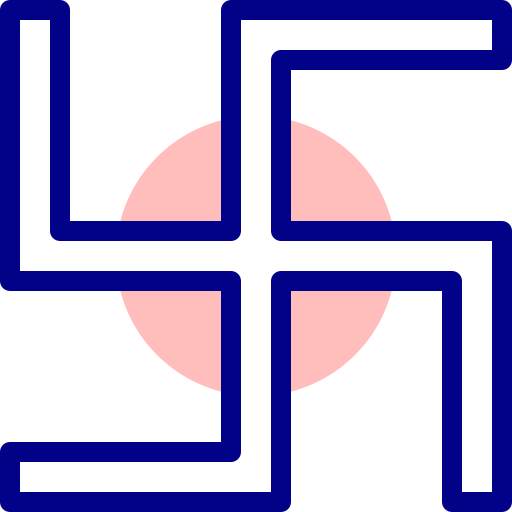 만자 Detailed Mixed Lineal color icon