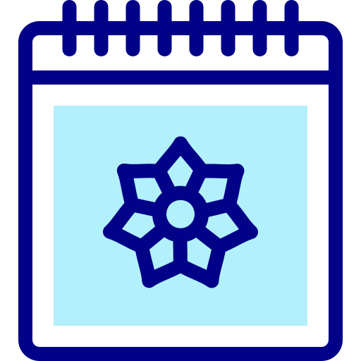 kalendarz Detailed Mixed Lineal color ikona