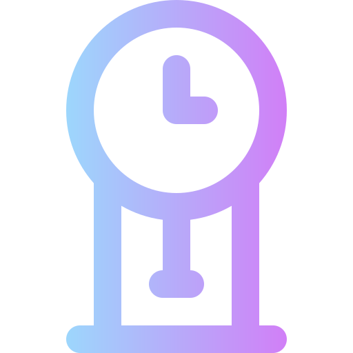 Clock Super Basic Rounded Gradient icon