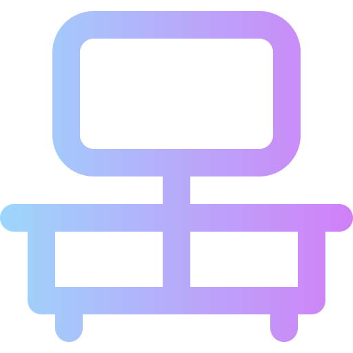 Tv table Super Basic Rounded Gradient icon