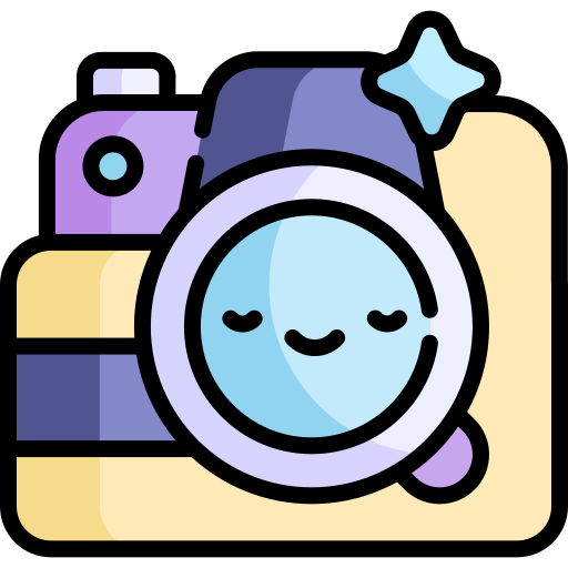 カメラ Kawaii Lineal color icon