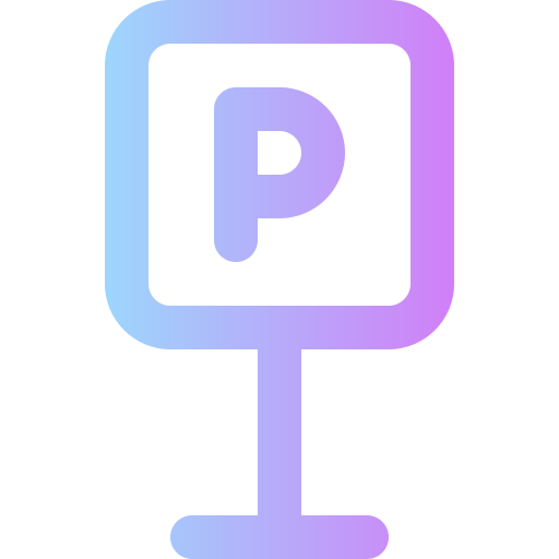 Parking Super Basic Rounded Gradient icon