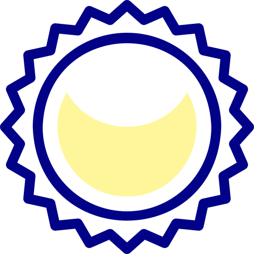 日食 Detailed Mixed Lineal color icon