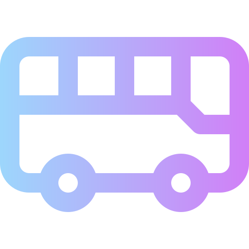 autobus Super Basic Rounded Gradient ikona