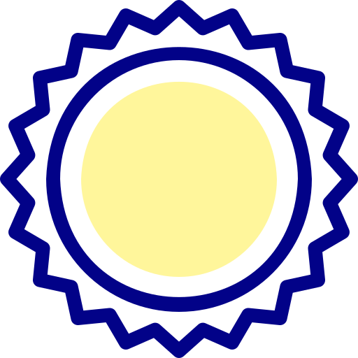 słońce Detailed Mixed Lineal color ikona