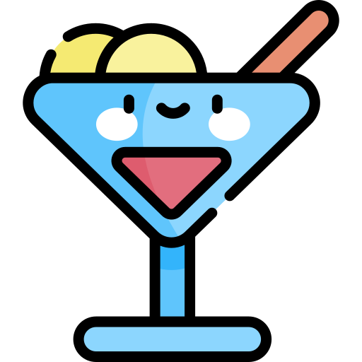 cocktail Kawaii Lineal color icon