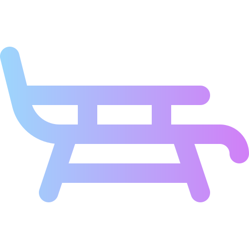 Chaise longue Super Basic Rounded Gradient icon