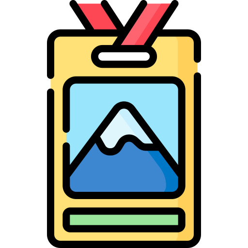 Ski pass Special Lineal color icon