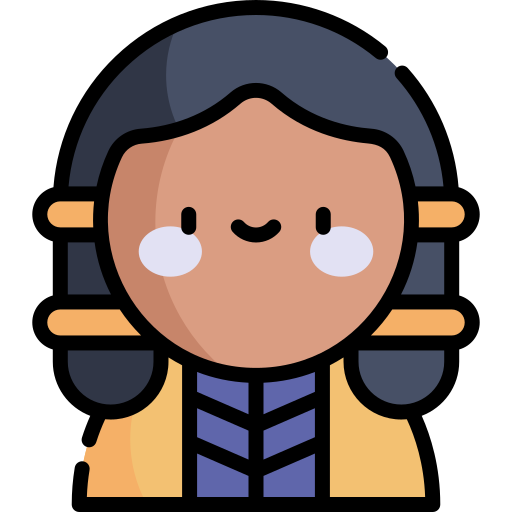 Indigenous Kawaii Lineal color icon