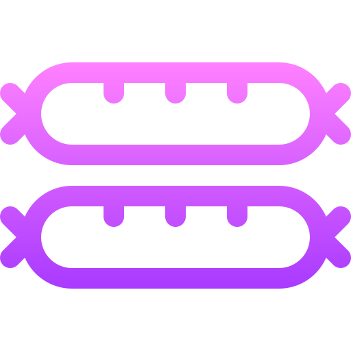 kiełbasa Basic Gradient Lineal color ikona