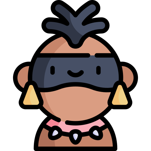 Indigenous Kawaii Lineal color icon