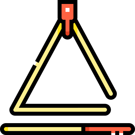 Triangle Detailed Straight Lineal color icon