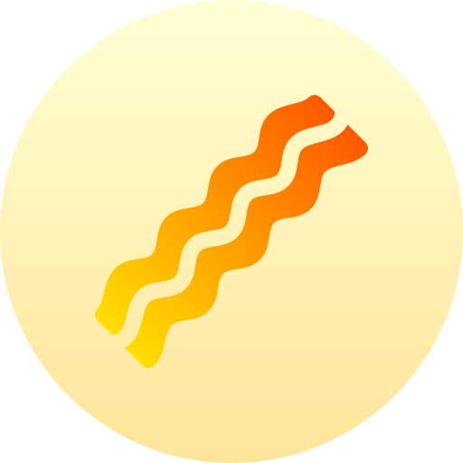 bacon Basic Gradient Circular Icône