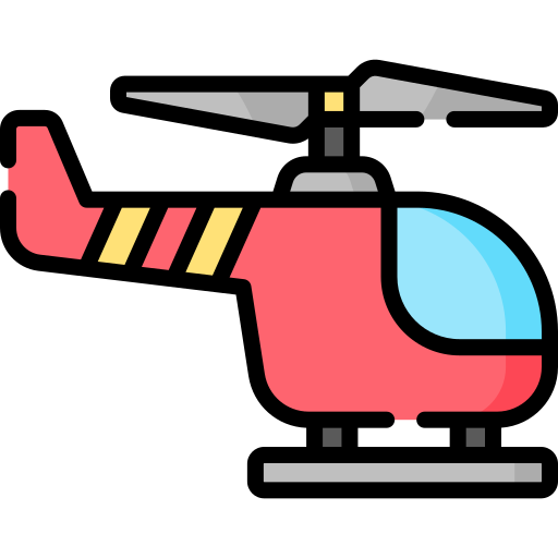 ヘリコプター Special Lineal color icon