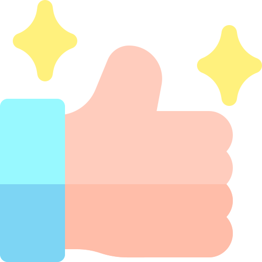 Thumbs up Basic Rounded Flat icon