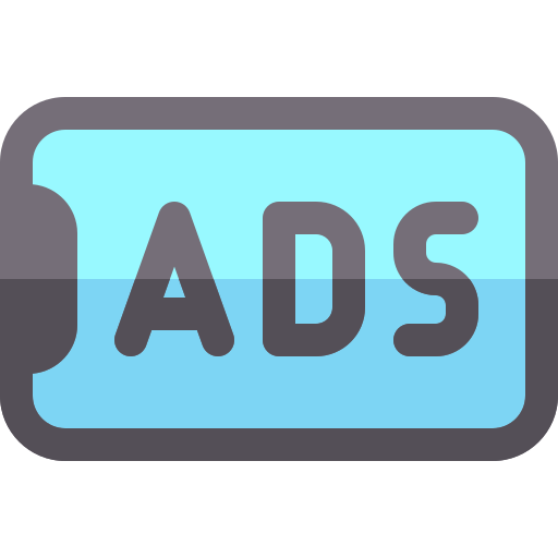 Ads Basic Rounded Flat icon