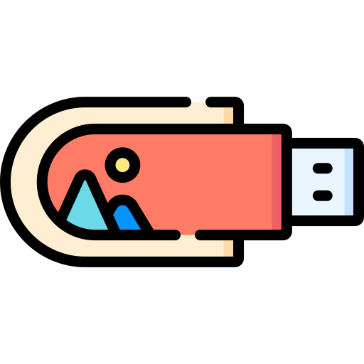 flash drive Special Lineal color icon