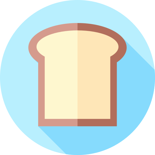 トースト Flat Circular Flat icon