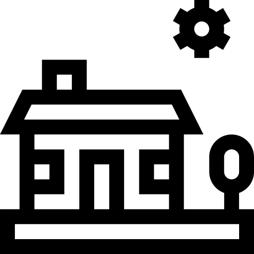 loger Basic Straight Lineal Icône