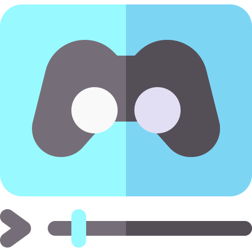 ゲーマー Basic Rounded Flat icon