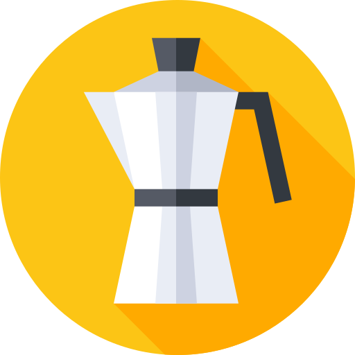 커피 Flat Circular Flat icon
