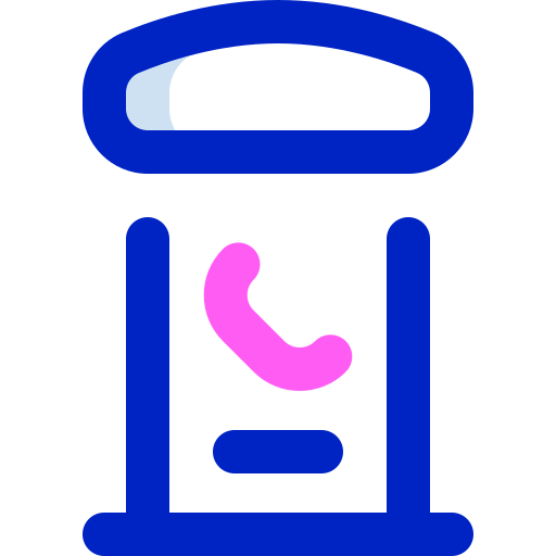 cabine téléphonique Super Basic Orbit Color Icône