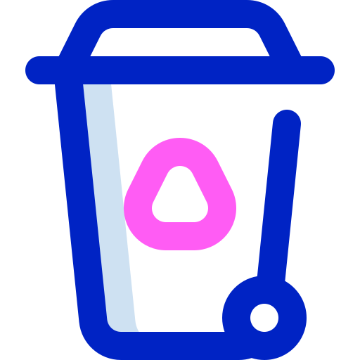 poubelle Super Basic Orbit Color Icône