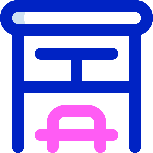 Bus stop Super Basic Orbit Color icon