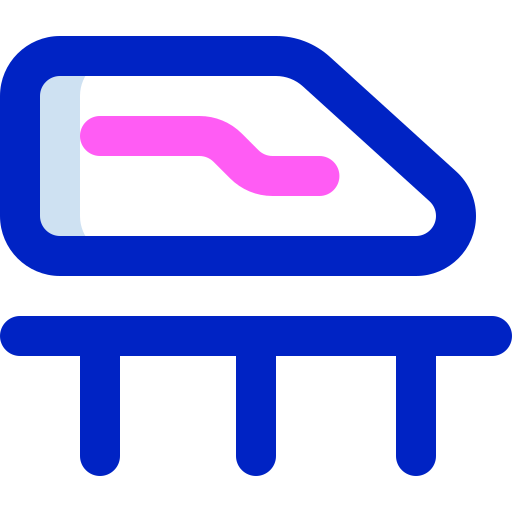 tren de alta velocidad Super Basic Orbit Color icono