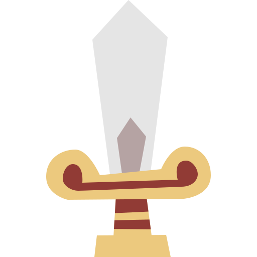 espada Cartoon Flat Ícone