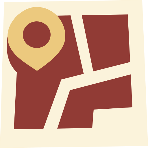 mapa Cartoon Flat icono