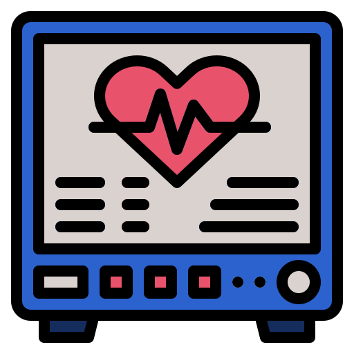 monitorowanie serca Generic Outline Color ikona