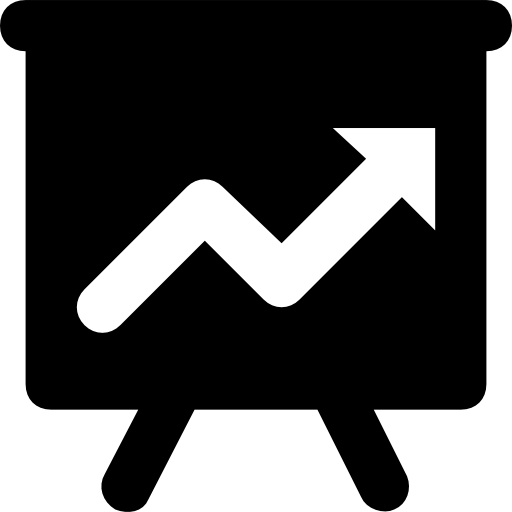liniendiagramm Prosymbols Solid icon